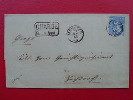 1866: Nr.31 sauber auf Brief von MÜNSTER - Chargé - günstig!