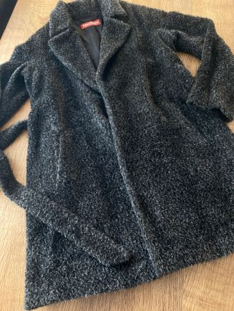 MAX MARA MANTEL GR.34 Alpaka (52%)schwarz/anthrazit meliert