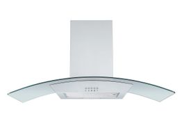Respekta CH0190IXB Glasschirmhaube 90cm