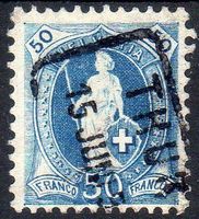 STEHENDE HELVETIA 70C 50RP  GESTEMPELT ERHALT SIEHE SCAN 29