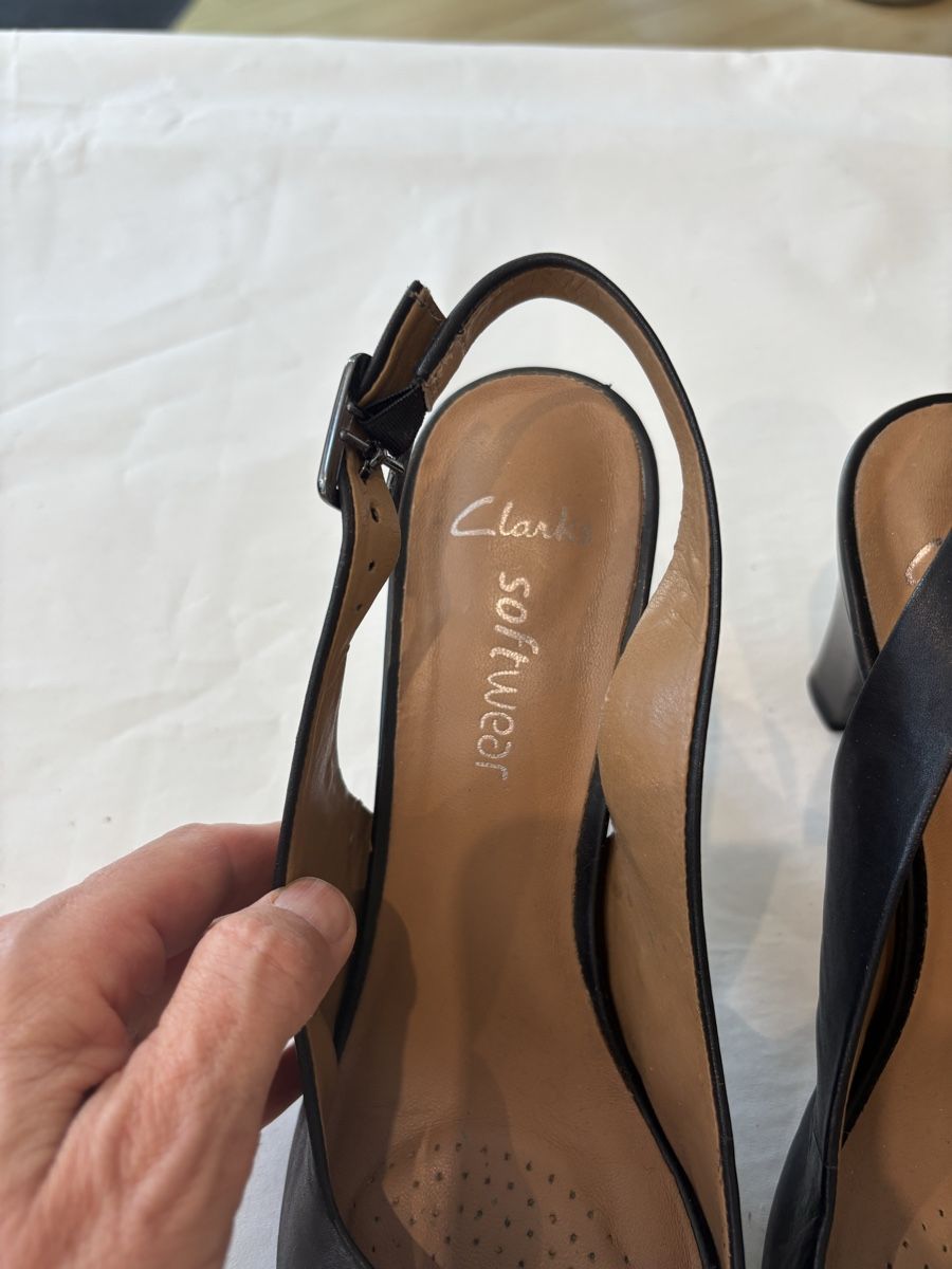 Clarks Scarpe da donna: Clarks Highheels Leder schwarz Grösse 8  – Usato da Burgdorf venduto da VouSchoen 1
