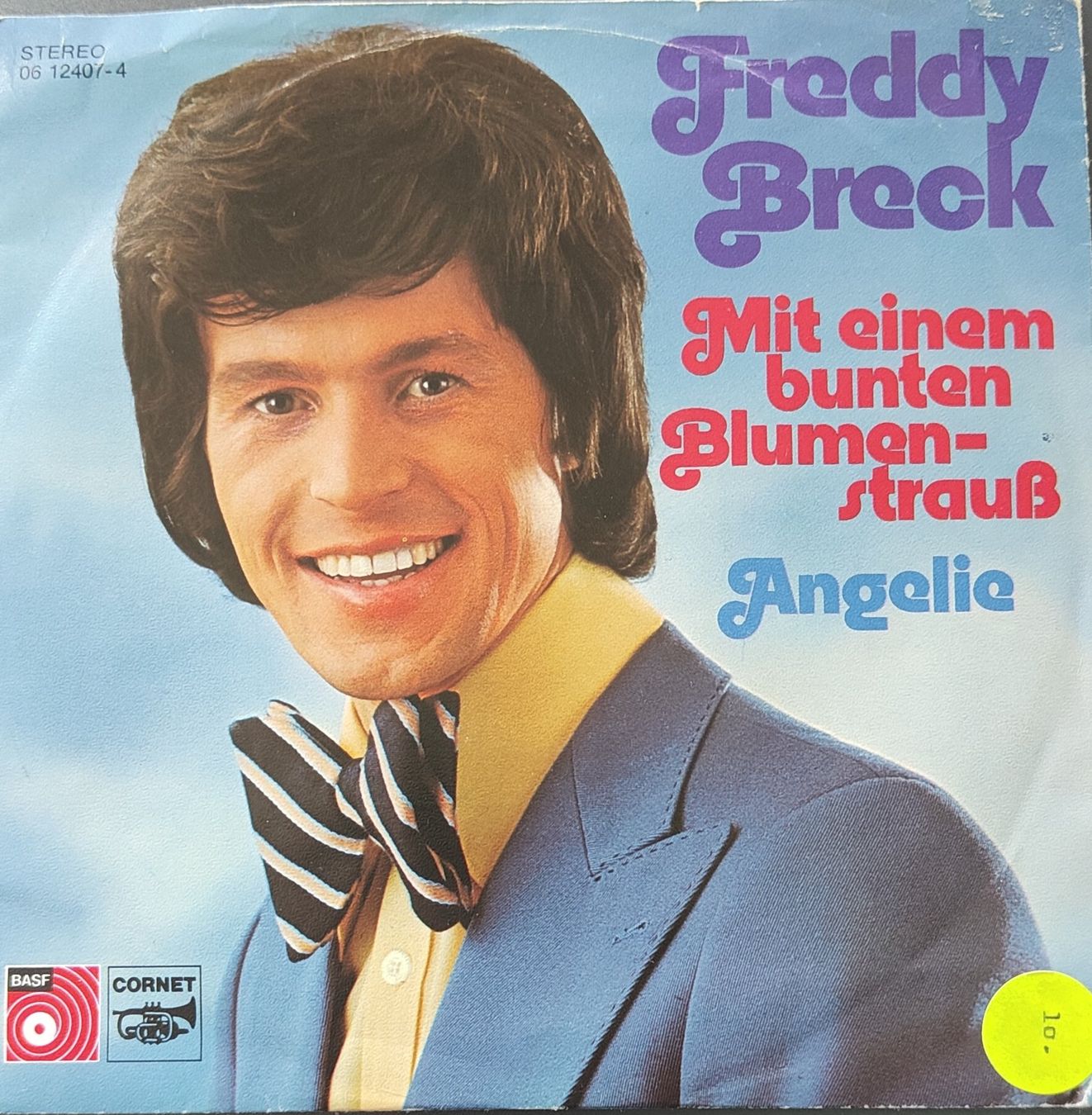 Schallplatten: Vinyl-Single Freddy Breck - Mit einem bunten Blumenstrauss – Gebraucht aus Langenthal von Modo39