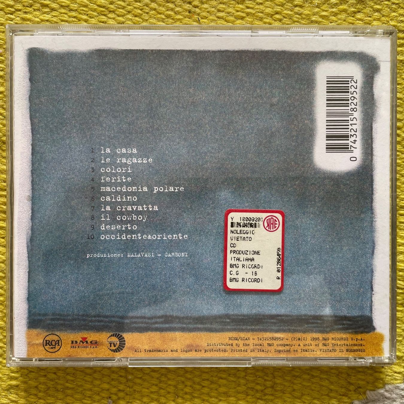 CDs: LUCA CARBONI-CAROVANA – Gebraucht aus Rorschacherberg von CD-Roli 1