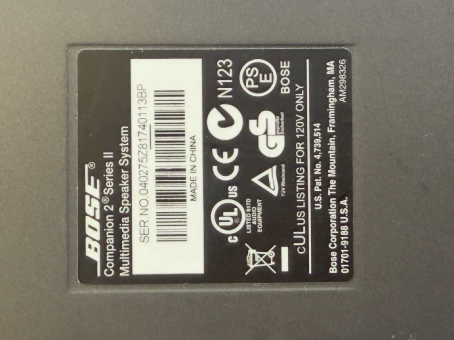 Bose Sistemi audio & multimediali: Bose Multimedia Speaker – Usato da Derendingen venduto da api_zy5j 8