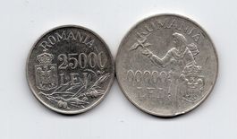 (1254) Rumania, 100'000 Lei, 25'000 Lei, 1946, stgl