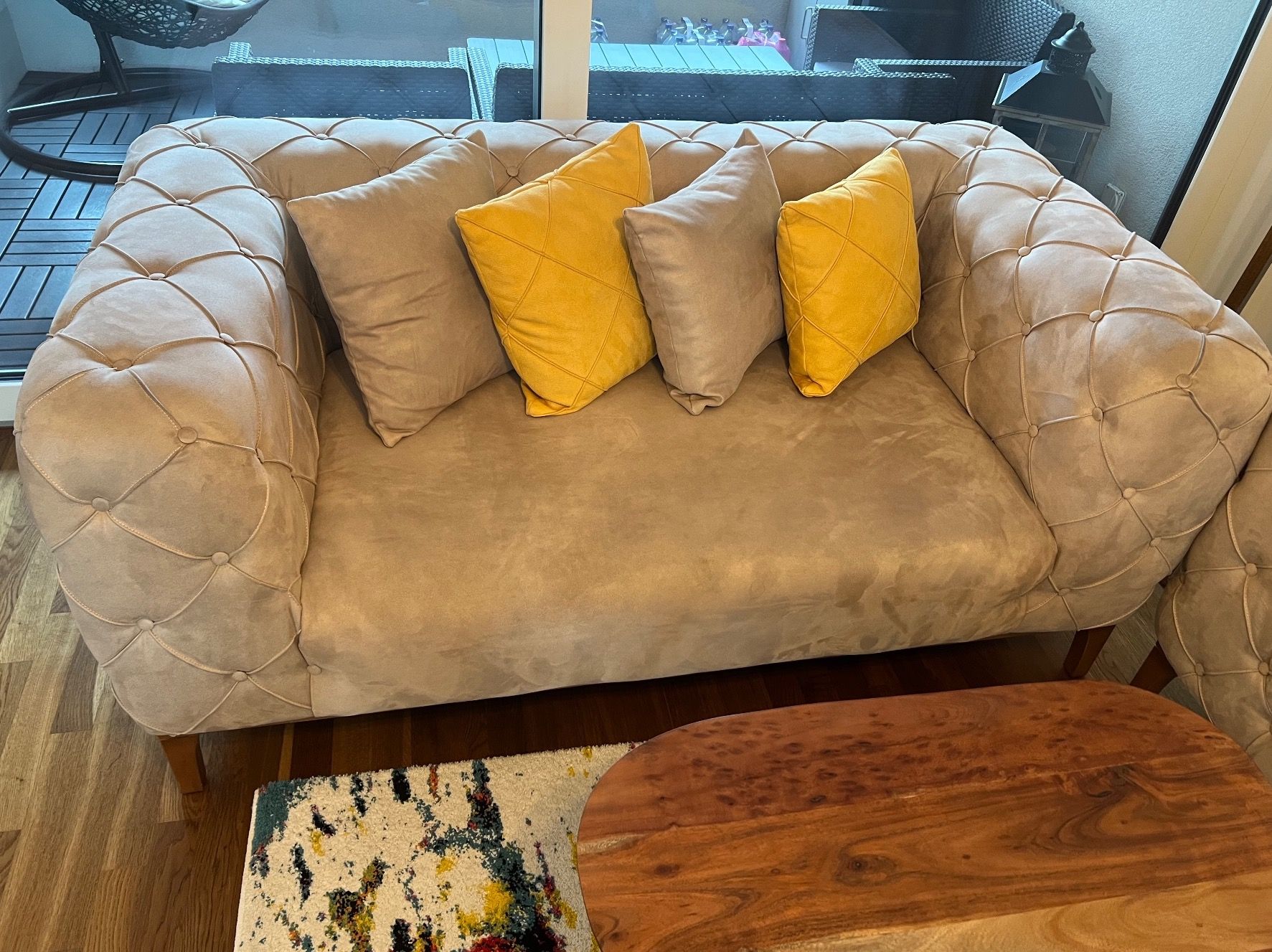 Chesterfield Divani: Designer Chesterfield Wildledersofa – Usato da Glattpark venduto da lisaa 2
