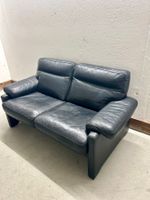De Sede DS-70 Ledersofa 2er Sofa schwarz guter Zustand