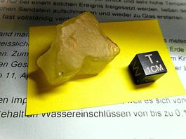 13,33 g Libysches Wüstenglas LDG / Impaktglas