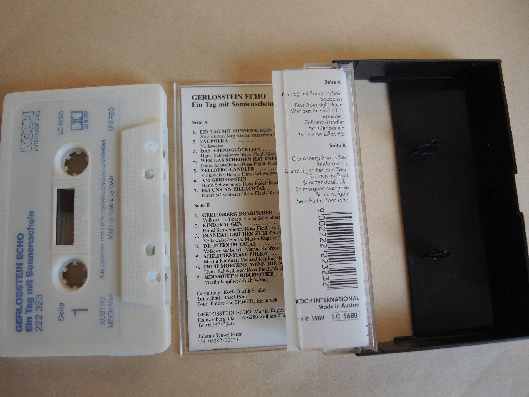 Musicassette: MC Gerlosstein Echo - Ein Tag mit Sonnenschein Volksmusik – Usato da Rorschach venduto da maeck8 2