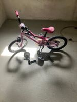 Kinder Velo Kinderfahrzeug 16'' 4-6 jahr und hat Stützräder.