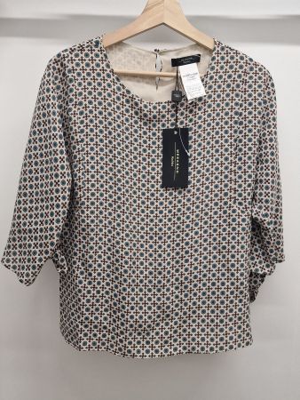 Seidenbluse Weekend MaxMara gemustert Grösse 38 neu!