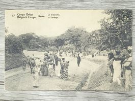 TR04 Carte Postale + Timbre Congo-Belge 1919/21