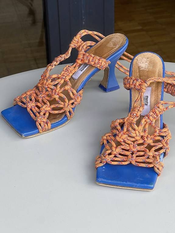 Miista Chaussures femmes: Heels Miista Stephanie orange/blau – D'occasion à Zürich par lesliemajer 3