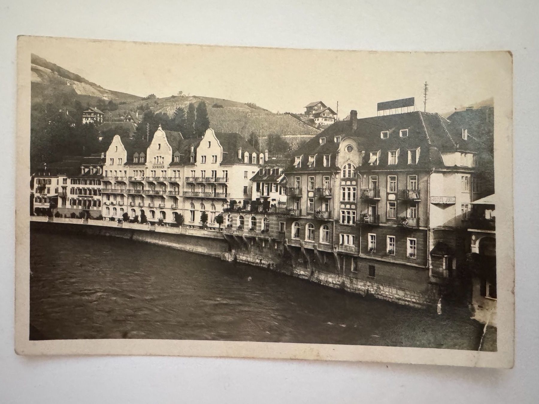 Cartoline postali: BADEN - ENNETBADEN - Badhotels - Ansichtskarte – Usato da Tegerfelden venduto da siebenmacky