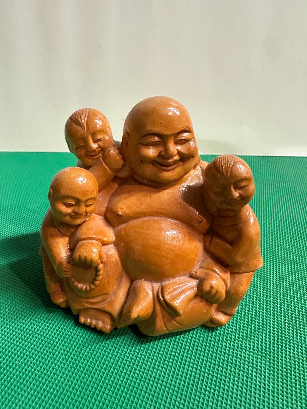 Statuette: Statuette Bouddha enfants en bois – Usato da Lausanne venduto da gio_vintage17