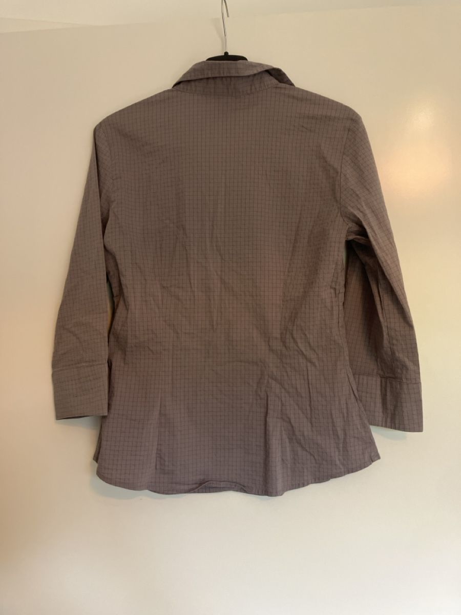 H&M Camicette: Bluse Lila-grau mit feinem Karomuster – Usato da Baden venduto da sylivianne 2
