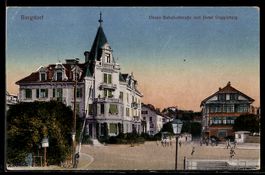 AK Burgdorf, Obere Bahnhofstrasse und Hotel Guggisberg