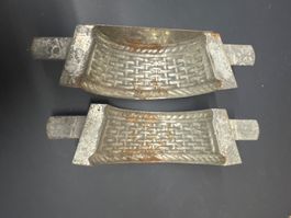 Moule chocolat schokoladenform panier 4x10cm ancien