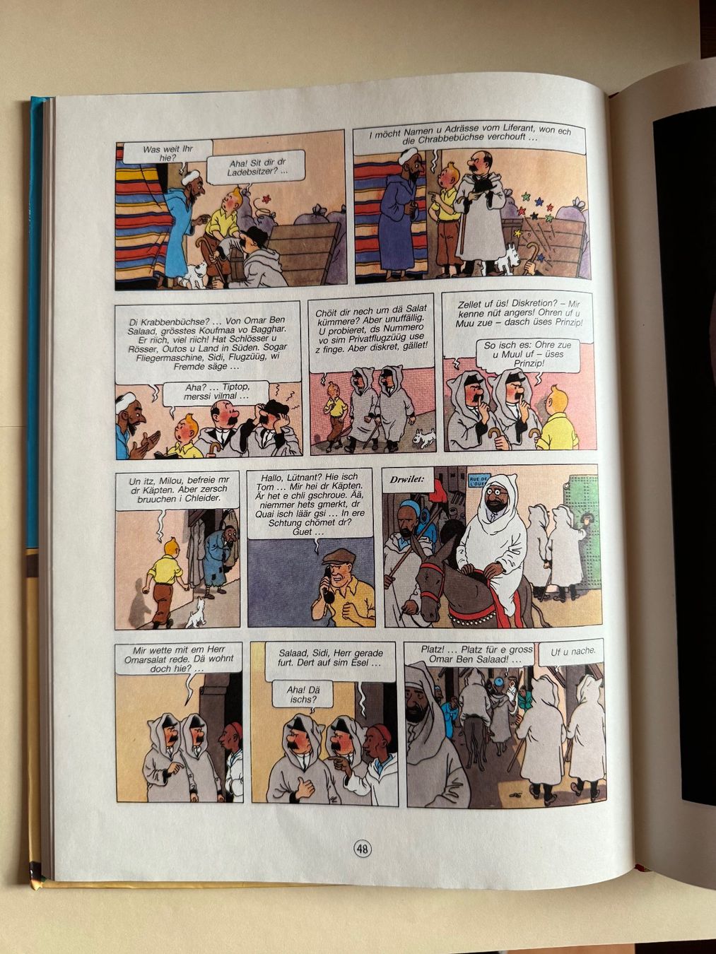Fumetti: Tim + Struppi:  TÄNTÄN UD GULDCHRABBE - Bärndütsch-Comics – Usato da Hedingen venduto da Wowi 5