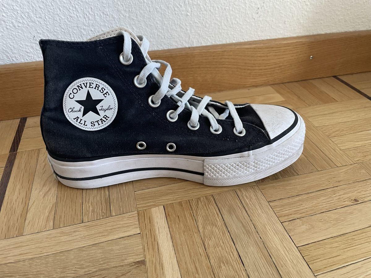 Converse Scarpe da donna: Converse All Star Plateau schwarz – Usato da Winterthur venduto da MurielFrei 3