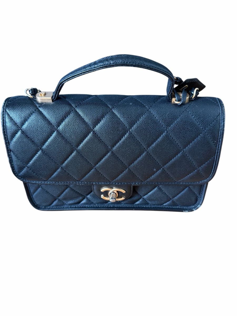 Chanel Borse da donna: Chanel Black Caviar 22K Top Handle Flap – Usato da Rüschlikon venduto da Wurmsibach 5