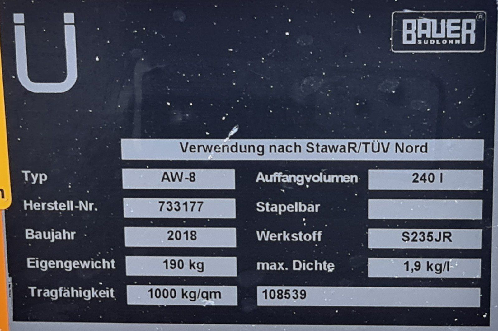 Imbuti & Collettori olio: Auffangwanne Bauer – Usato da Dietschwil venduto da Duerstag 1