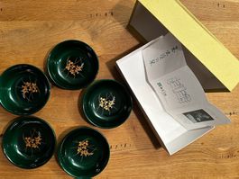 Japanisches Lackschalen Set – 5-teilig – handbemalt