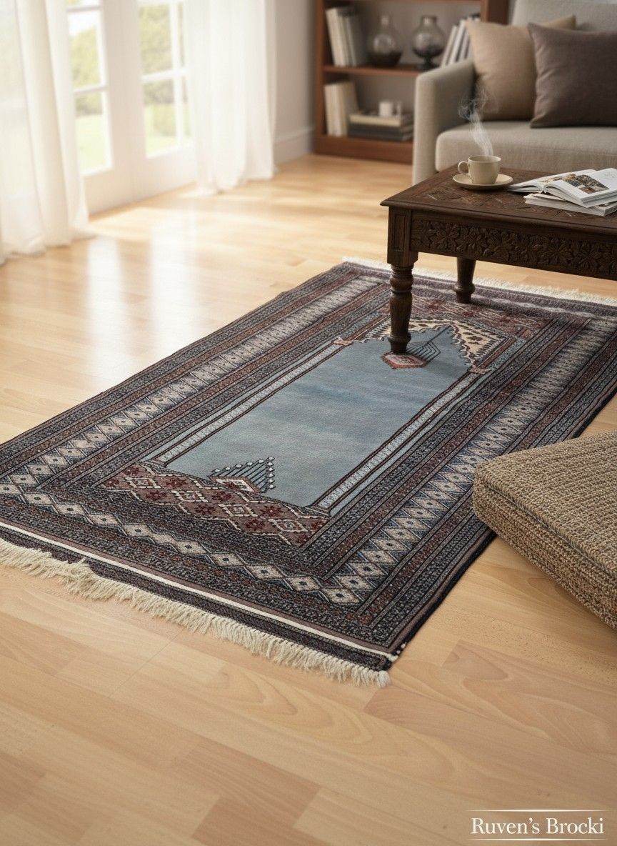 Tappeti: Teppich hellblau gemustert 169x93cm  – Usato da Rieden AG venduto da RuvensBrocki