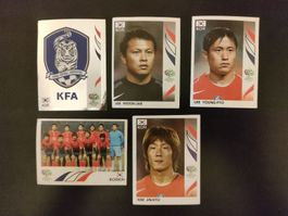Korea Team Stickers Panini coupe du monde 2006