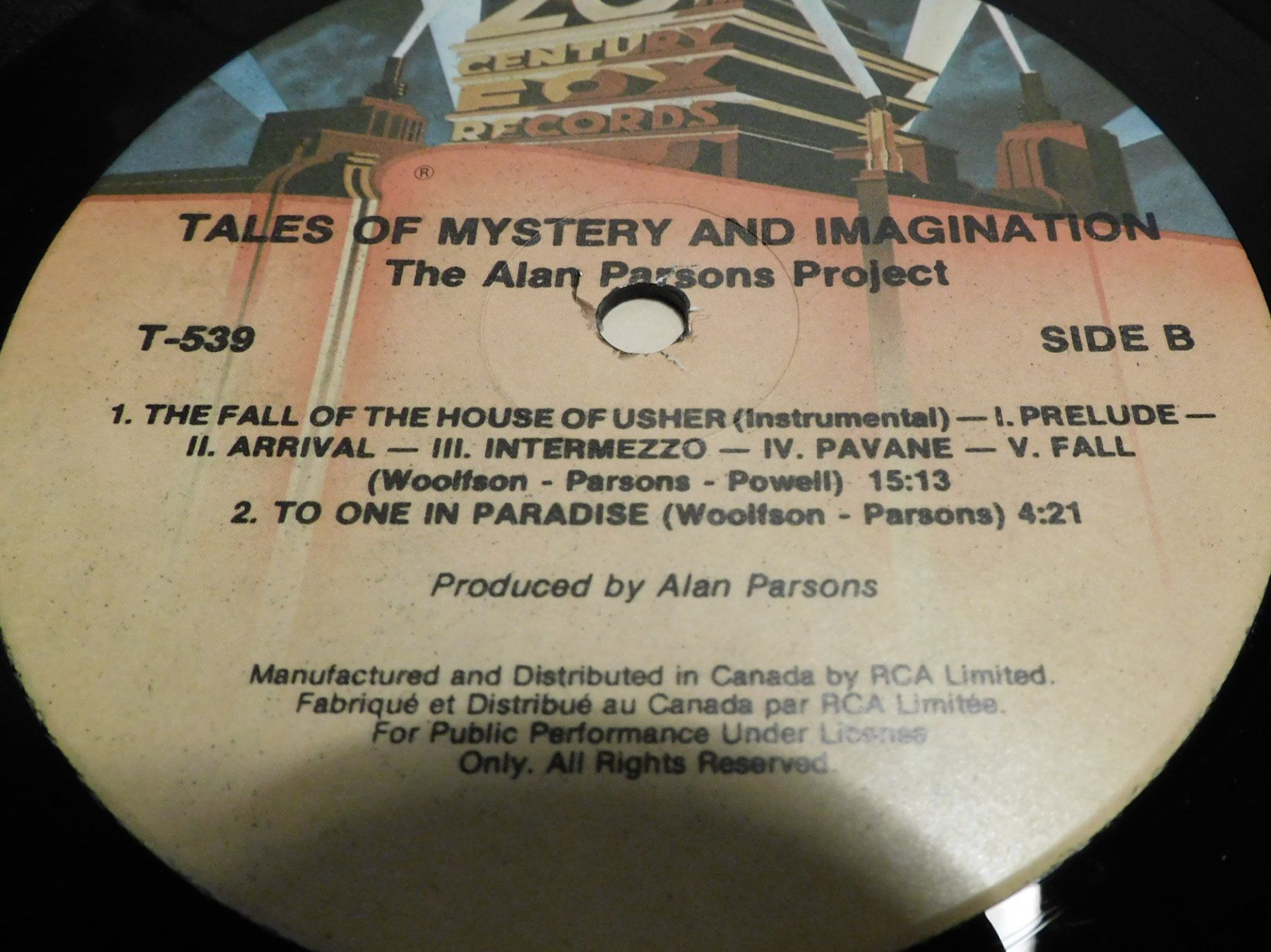 Dischi in vinile: LP Schallplatte 1976 - The Alan Parsons Project     Lp – Usato da Sursee venduto da 76 3