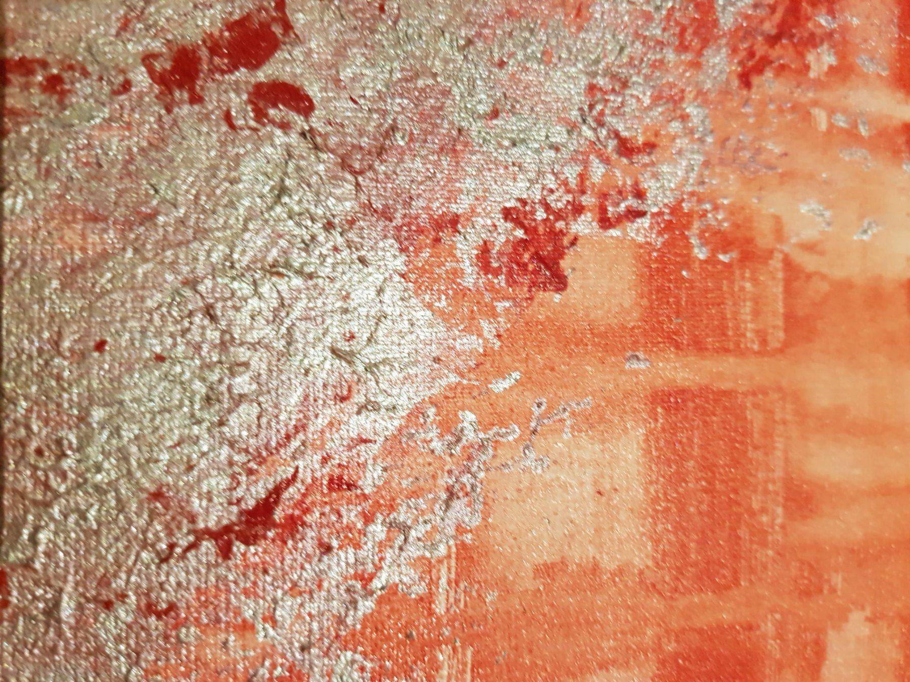 Dipinti: Painting: "Red Confusion", 40 x 40 cm canvas frame – Nuovo e nell'imballaggio originale da Turbenthal venduto da viw_48fr 2