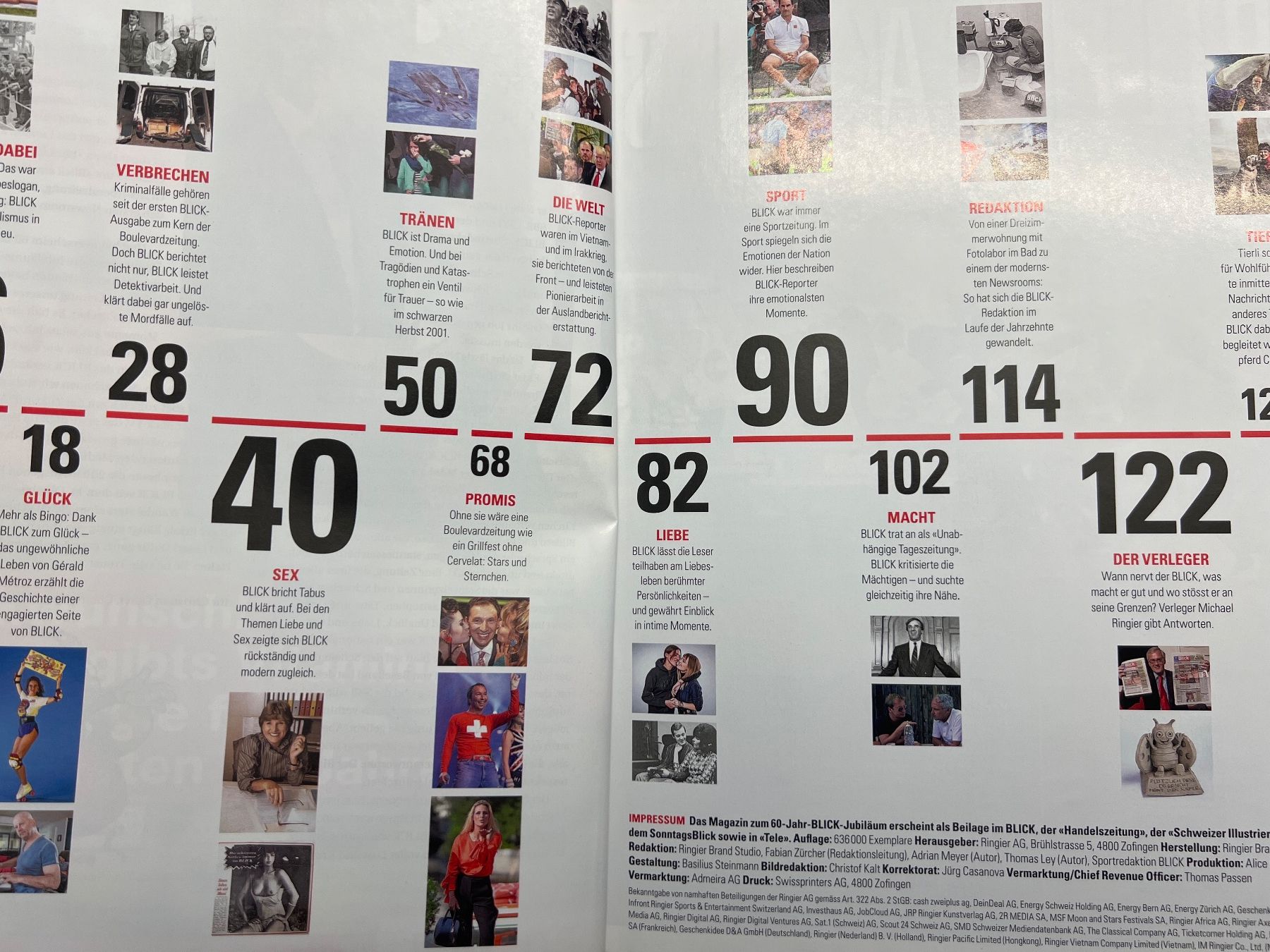 Riviste & Magazine: 60 Jahre Blick – Usato da Zürich venduto da pamleano 1