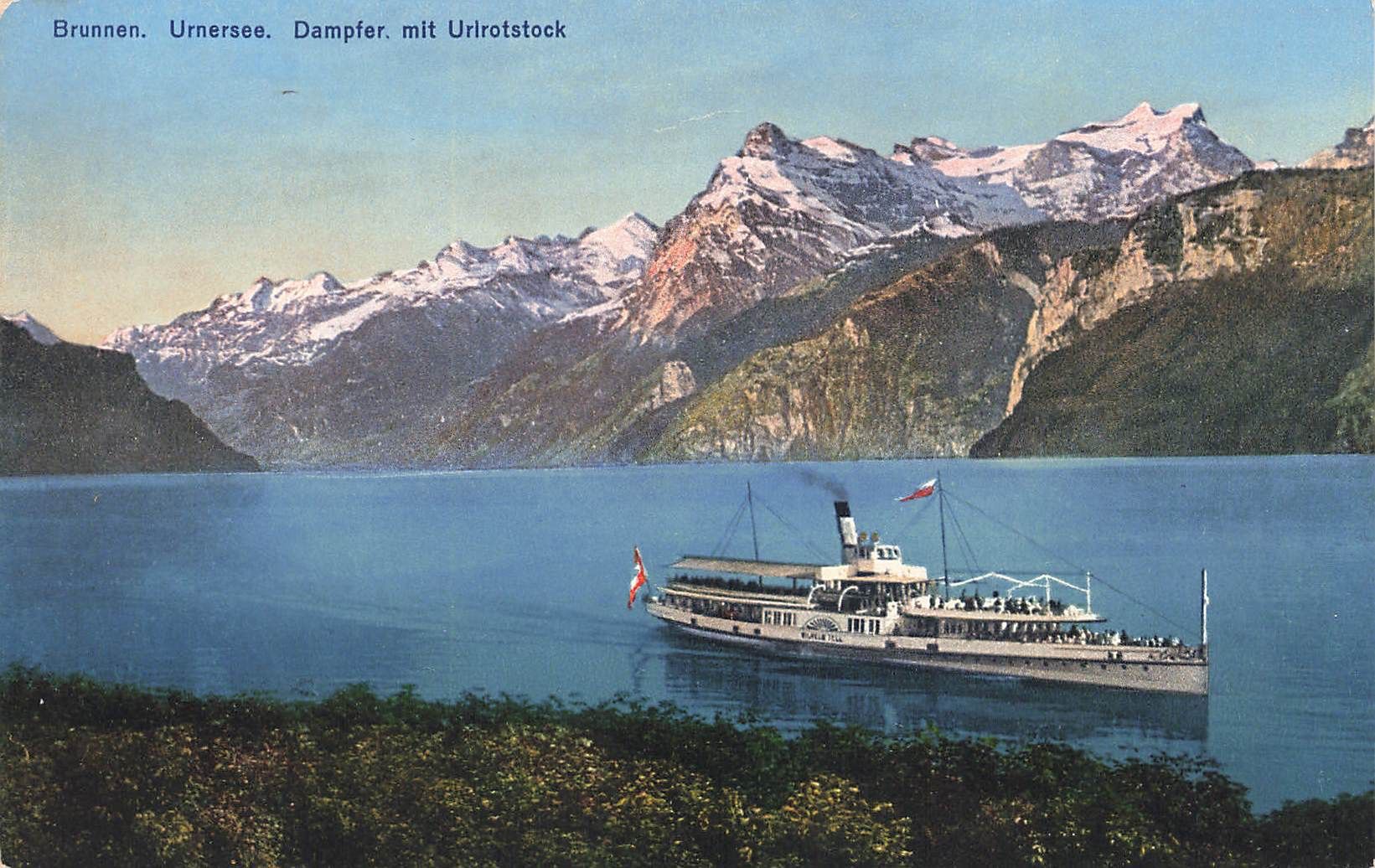 Cartoline postali: Brunnen Turnersee Battello Boot Schiff Dampfer – Usato da Biasca venduto da Blenio71