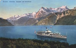 Brunnen Turnersee Battello Boot Schiff Dampfer