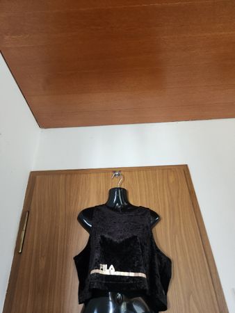Crop top Fila velours noir M