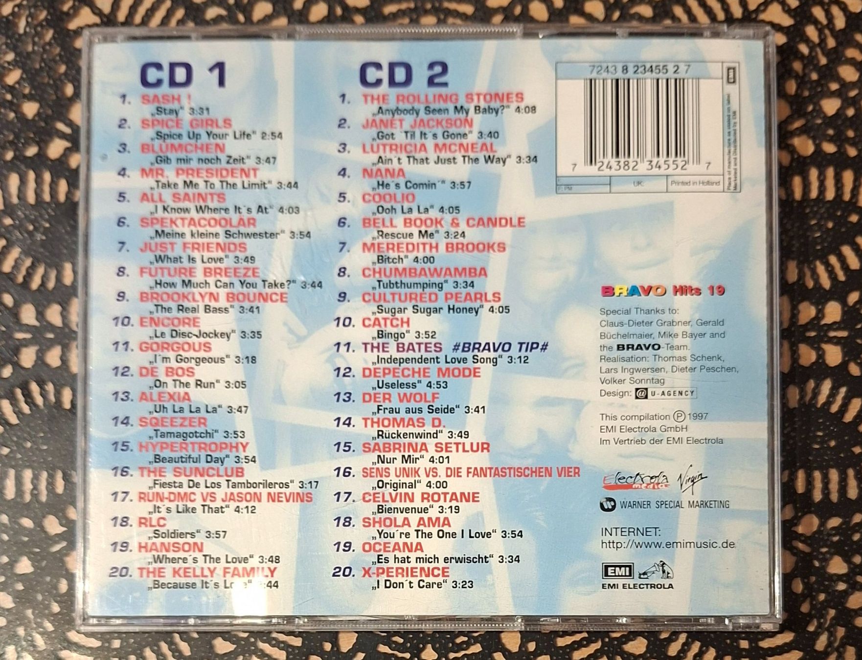 CDs: Bravo Hits 19, Doppel CD, 1997, 2CD Hit Compilation, Sampler – D'occasion à Amriswil par Celini3 1