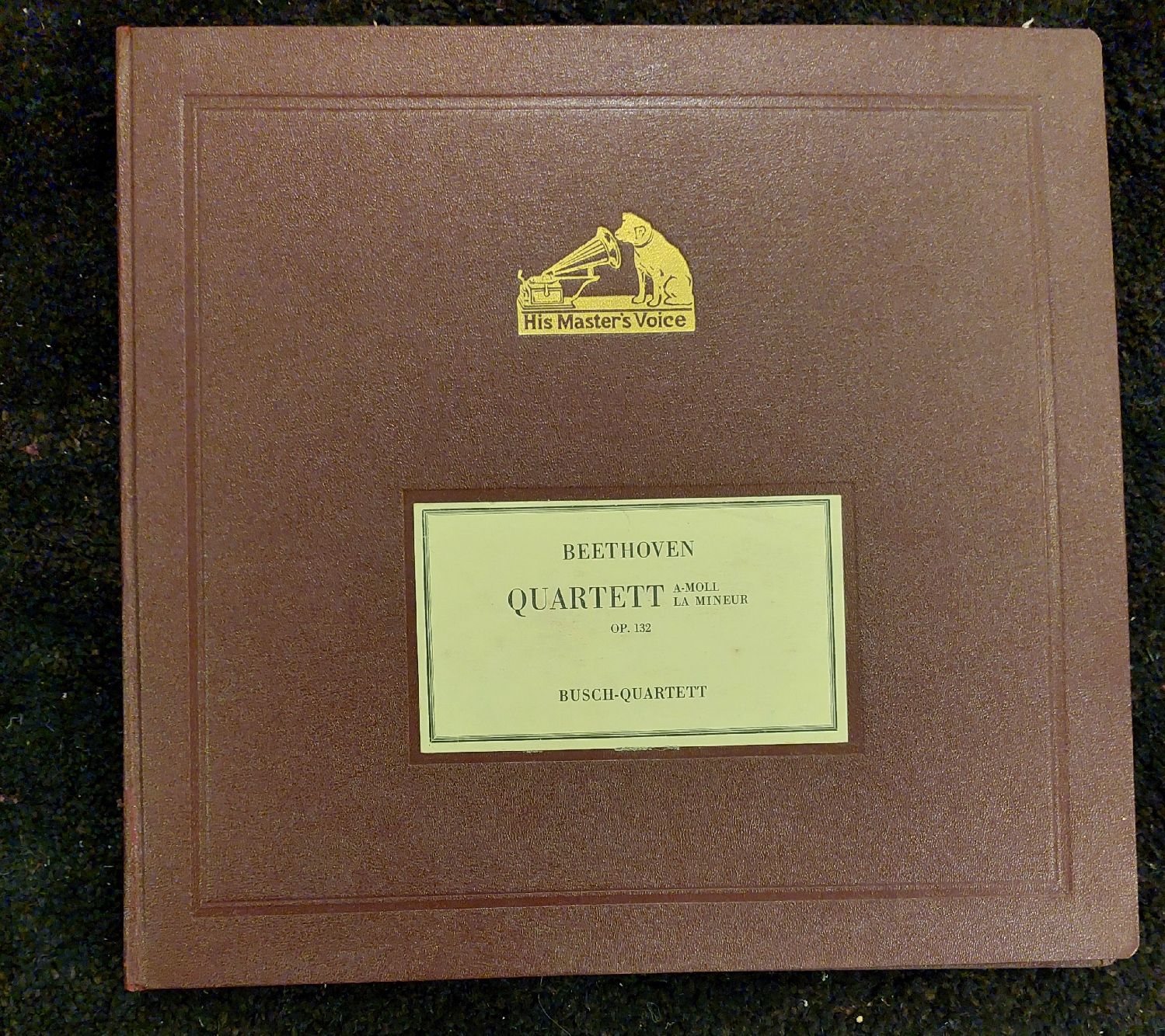 Dischi in vinile: 5 Schellackplatten mit Beethoven op.132 , Busch Quartett – Usato da Zürich venduto da Cortin