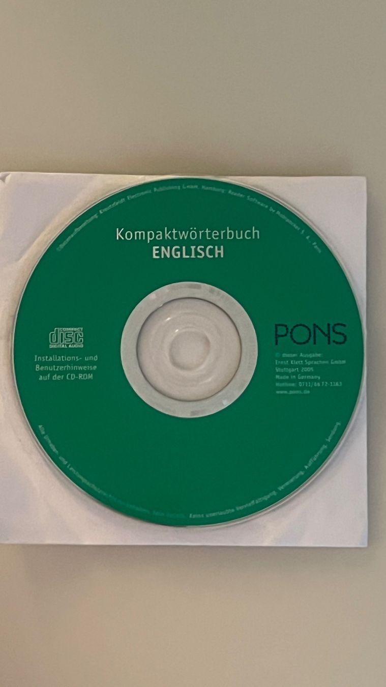 Libri: Pons Kompaktwörterbuch Englisch-Deutsch inkl. CD-Room – Usato da Kehrsatz venduto da Louvitesse 1