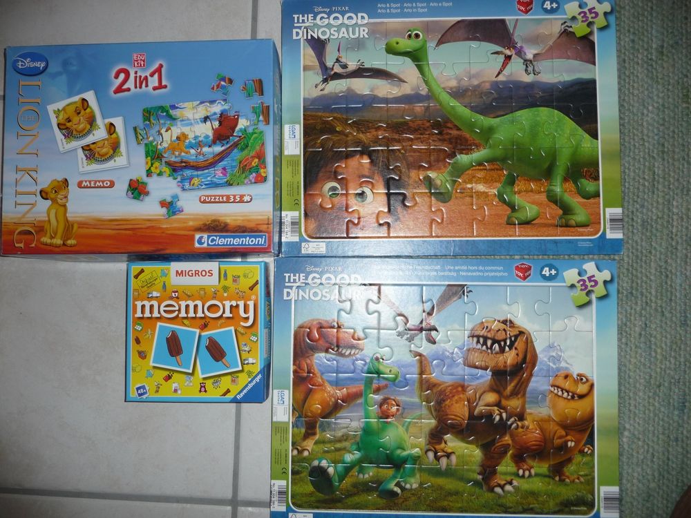 3 Puzzle und 2 Memorys (Neu (gemäss Beschreibung)) in Kirchberg BE für ...