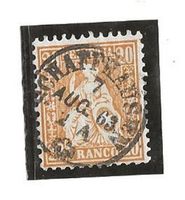 SCHAFFHAUSEN 07.08.63 auf Zu#32a Mi#24b Fingerhut [2B10]