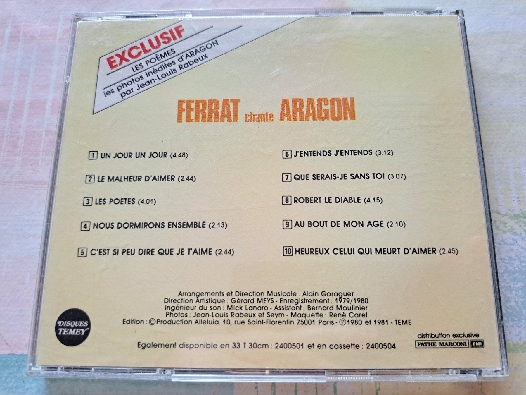 CD: Cd Ferrat chante Aragon – Usato da Pully venduto da bro_n52j 1