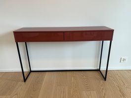 Innova Konsolentisch Oxidrot – 2 Push-to-open-Schubladen