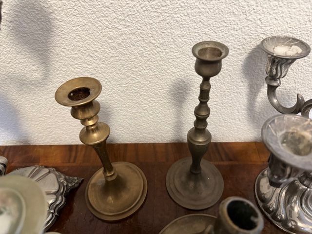 Portacandele: Diverse Antiker Messing/ versilbert  Kerzenständern 7 Stuck – Usato da Buchs ZH venduto da Sten7 4