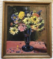Lina Willi - Ölgemälde - Blumenstillleben