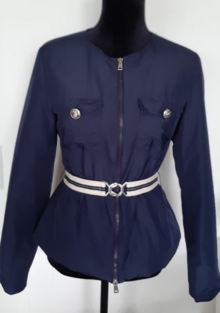 Oui Übergangsjacke Gr. 34 /36  Marineblau mit Gürtel