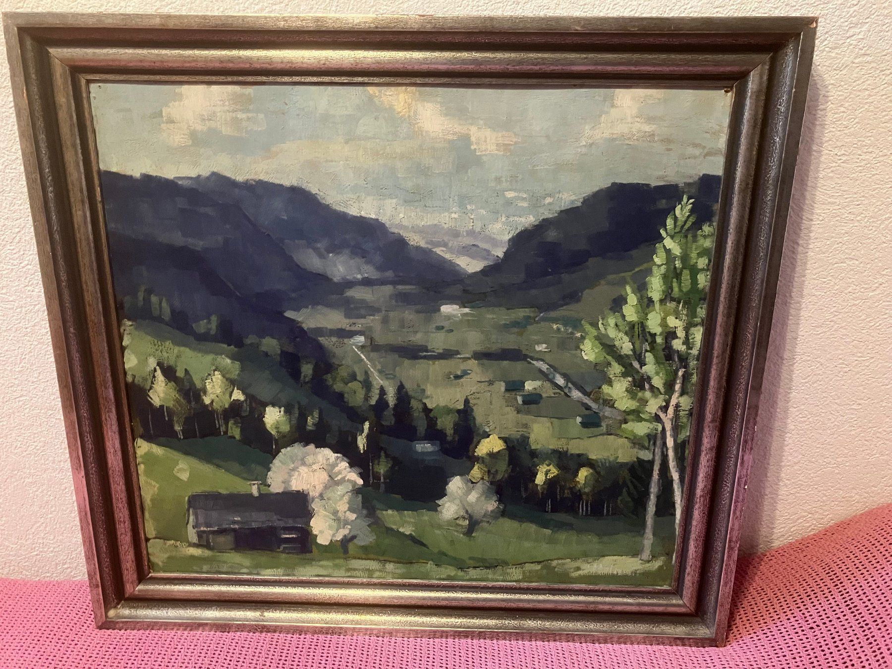 Dipinti: Albert Welmann : Landschaft, Gemälde mit schönem Rahmen – Nuovo (secondo la descrizione) da Interlaken venduto da zingu