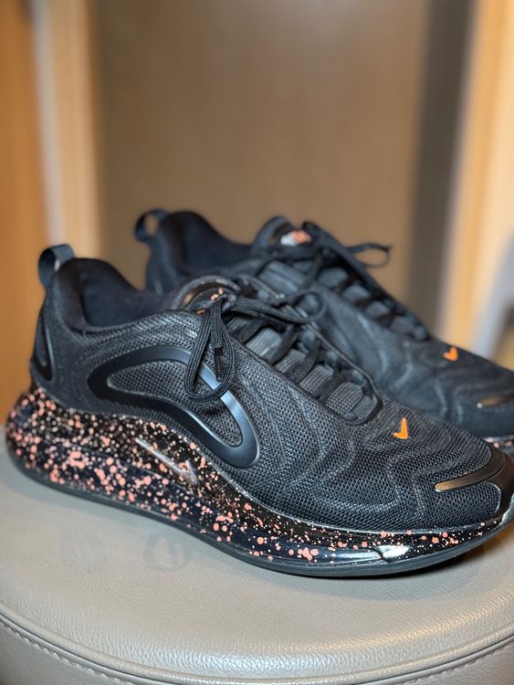 Nike air max 720 black orange speckle sale