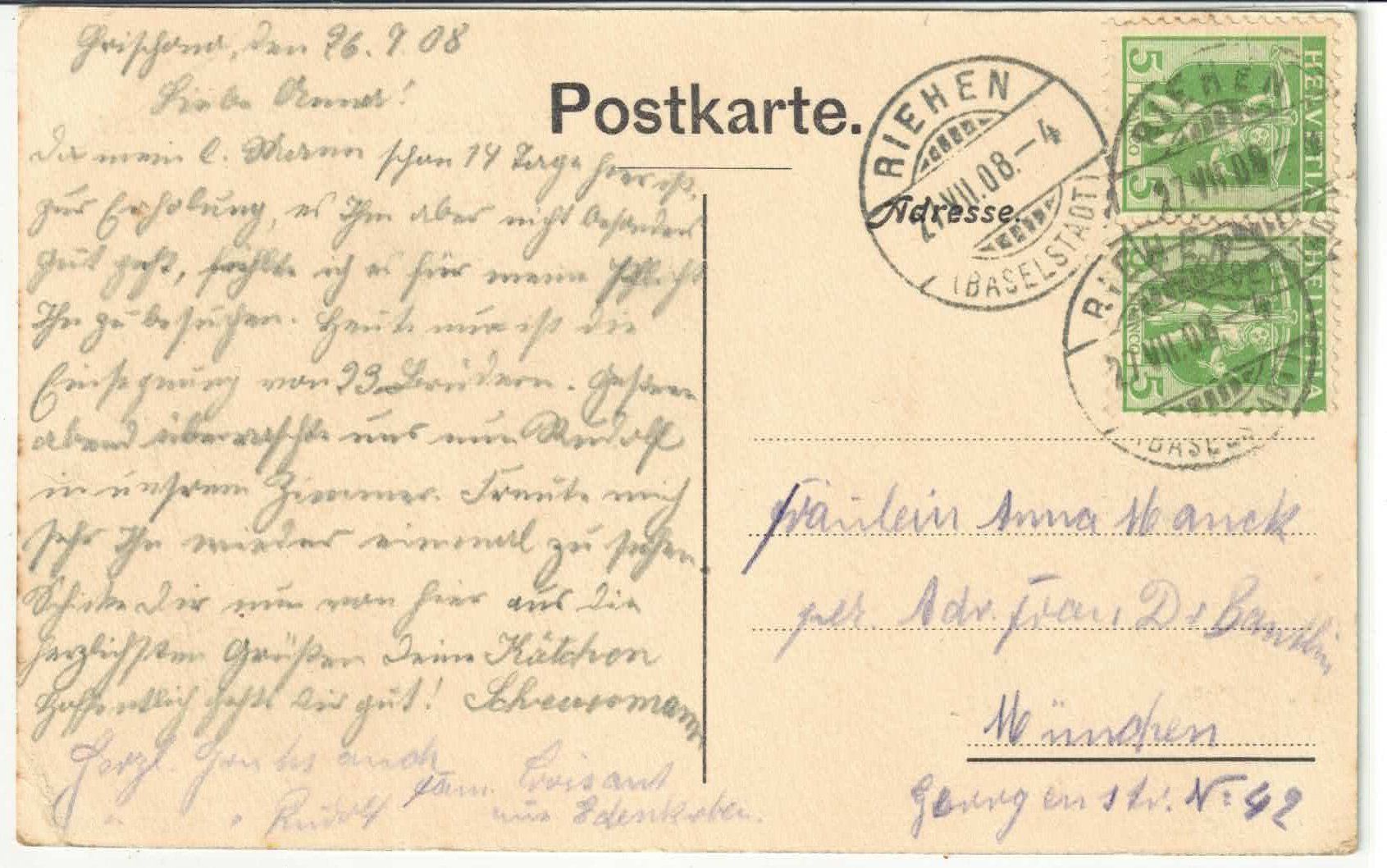 Cartoline postali: St. Chrischona - Generalansicht – Usato da Ettingen venduto da Kartenplanet 1