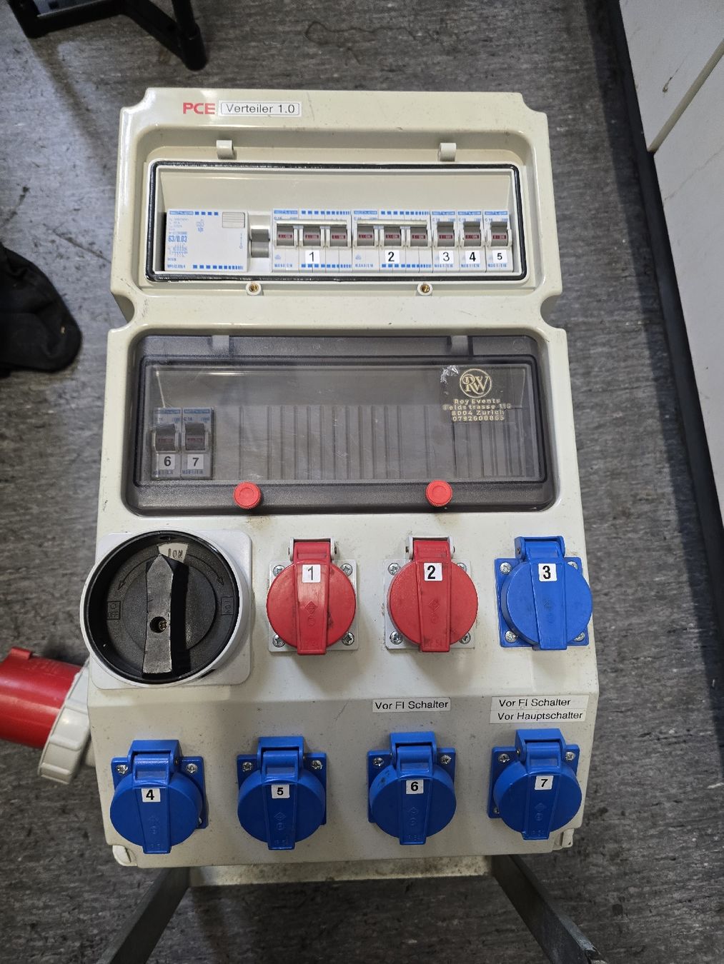 Elettrotecnica: Spälti 63 A power distributor – Usato da Zürich venduto da Roy-Events-Zurich 3