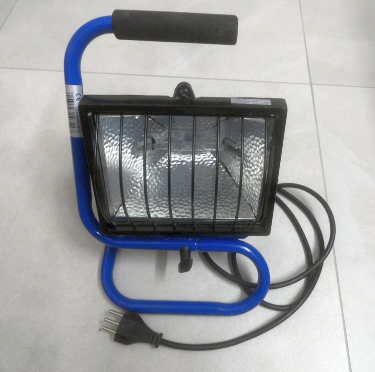 10.036.99 Tragbarer Halogenstrahler 400W Schwarz HL400S